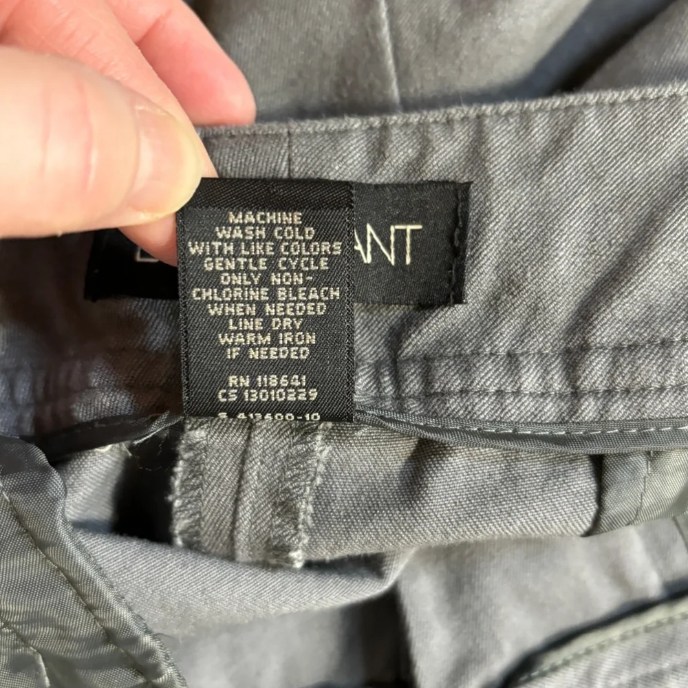 Lane Bryant Capri Pants Women’s Plus Size 16 Gray Zip Fly Back Pockets